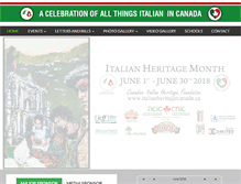 Tablet Screenshot of italianheritagecanada.com